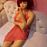 Силиконовая кукла красноволосая Эми 158см